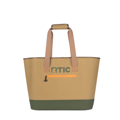 Front customization side of the RTIC Ultra Tough Tote Large in Trailblazer 