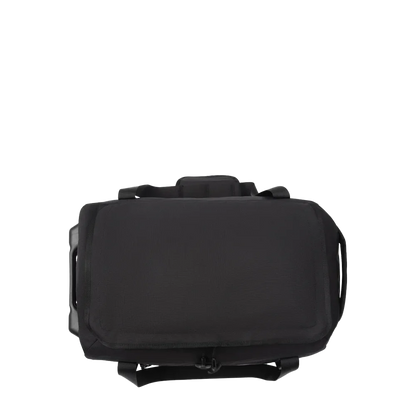 Front customization side of the RTIC Rolling Duffle Bag Medium in Black 