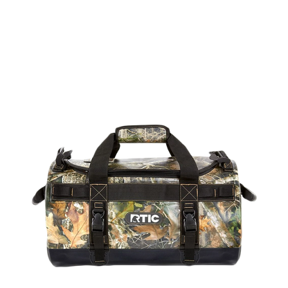 Front customization side of the RTIC Duffle Bag Small in Kanati Camo 