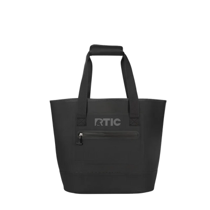 Front customization side of the RTIC Ultra Tough Tote Small in Black 