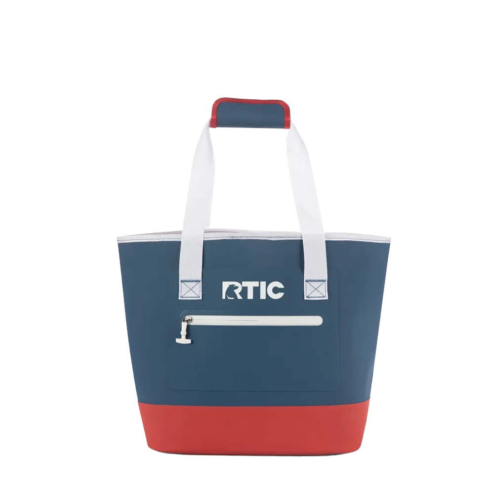 Front customization side of the RTIC Ultra Tough Tote Small in Patriot 
