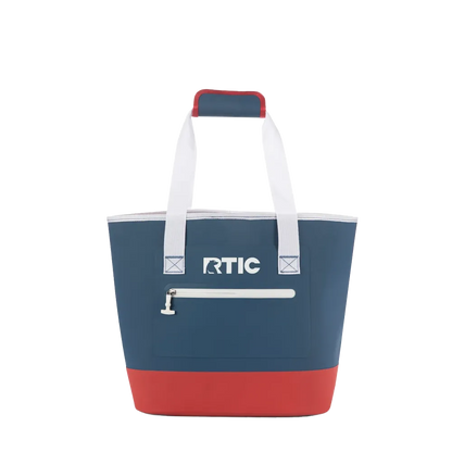 Front customization side of the RTIC Ultra Tough Tote Small in Patriot 