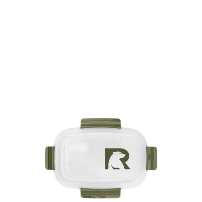 Lid customization side of the RTIC Lunch Container 7.25 Cup in Olive 