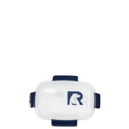 Lid customization side of the RTIC Lunch Container 7.25 Cup in Navy 