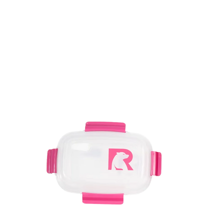 Lid customization side of the RTIC Lunch Container 7.25 Cup in Hot Pink 