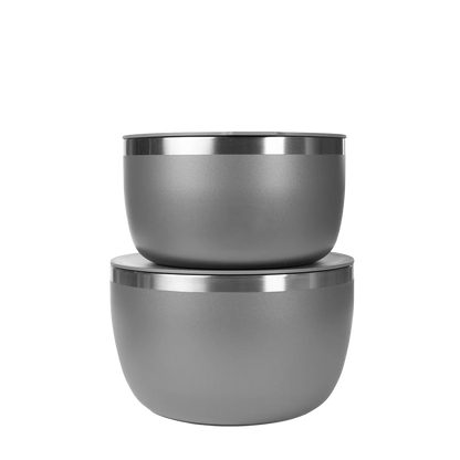 Front customization side of the RTIC Anywhere Bowl Set in Graphite 