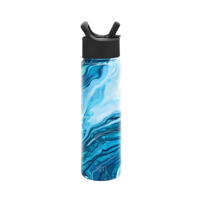 Customized Summit Water Bottle Straw Lid 22 oz Water Bottles from Simple Modern 