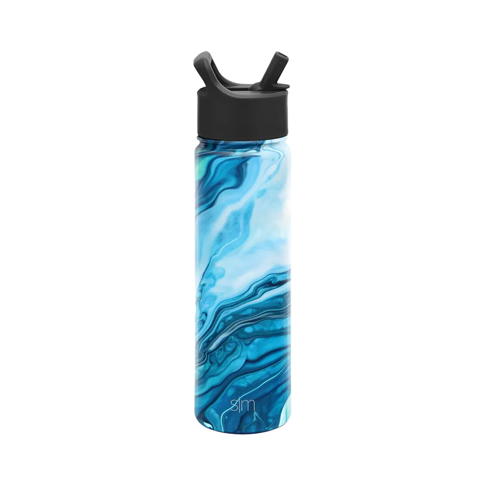 Customized Summit Water Bottle Straw Lid 22 oz Water Bottles from Simple Modern 