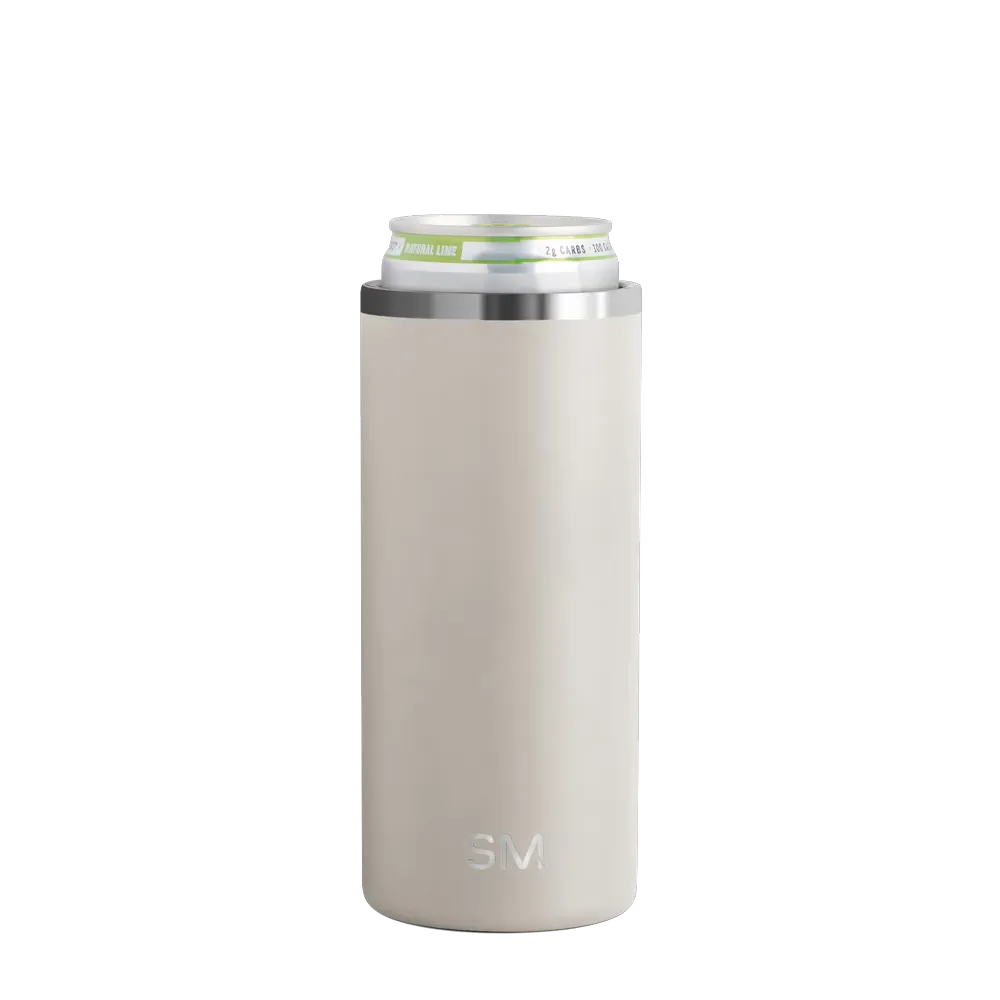 Simple Modern Ranger Slim Insulated Can Holder 12 oz Almond Birch 
