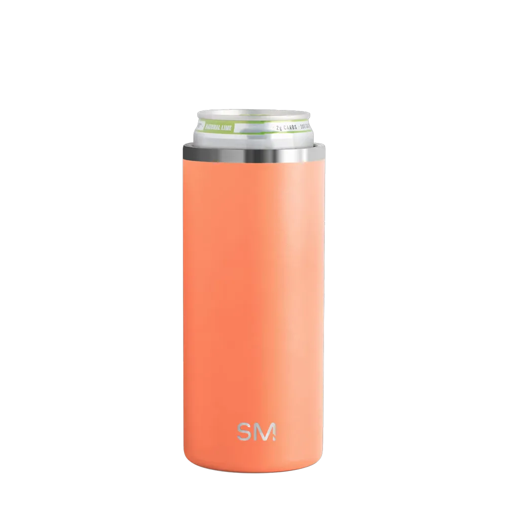 Simple Modern Ranger Slim Insulated Can Holder 12 oz Clementine 