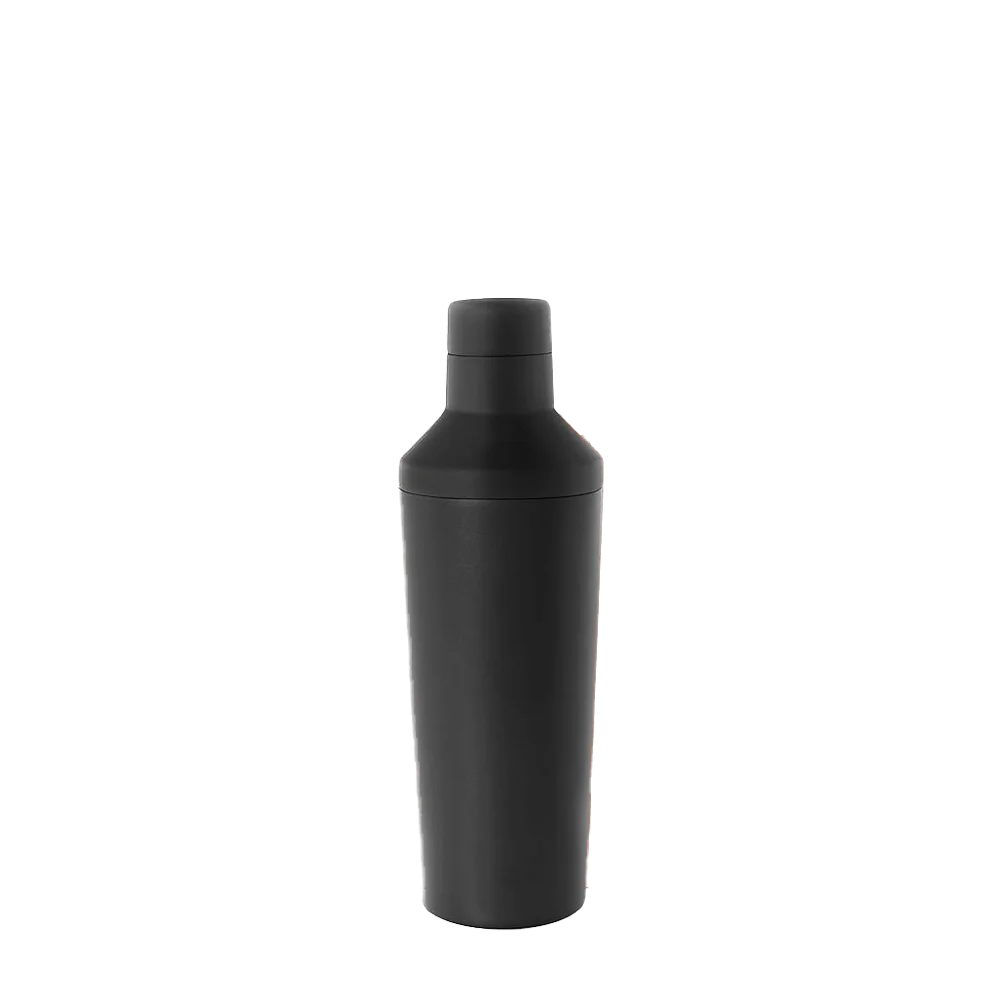 Simple Modern Classic Cocktail Shaker with Jigger Lid 20 oz Midnight Black 