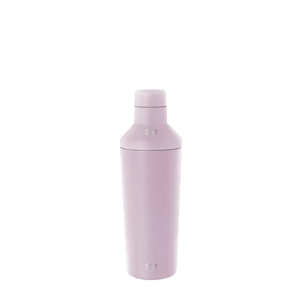 Simple Modern Classic Cocktail Shaker with Jigger Lid 20 oz Lavender Mist 