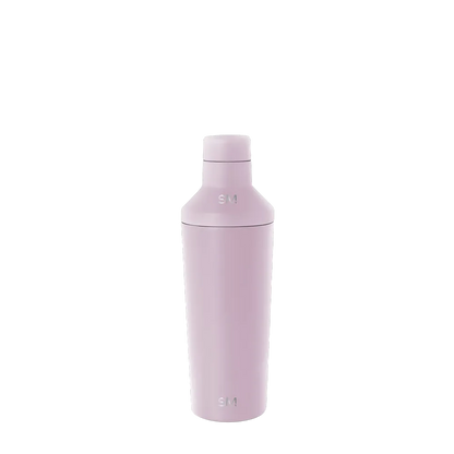 Simple Modern Classic Cocktail Shaker with Jigger Lid 20 oz Lavender Mist 
