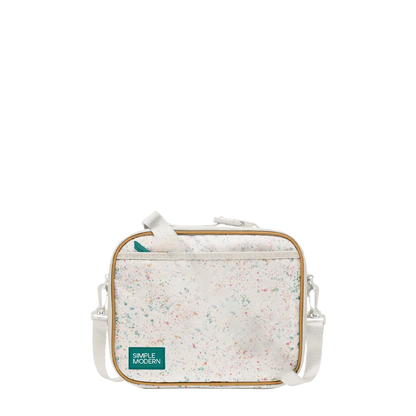 Simple Modern Hadley Lunch Box with Shoulder Strap 4 L Cream Terrazzo 