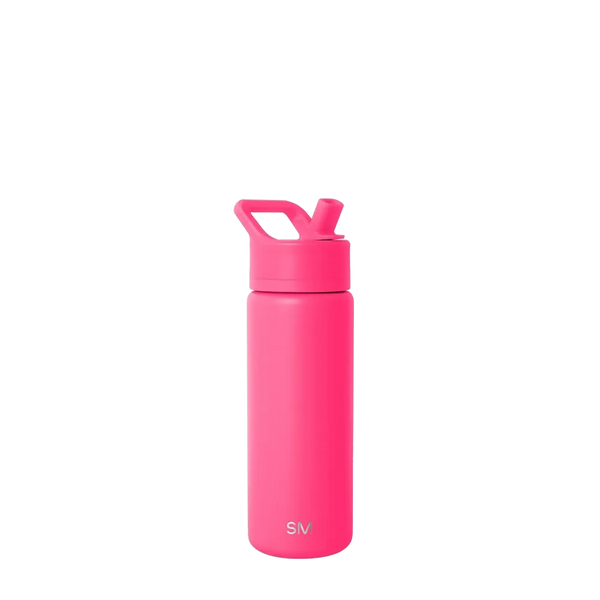 Simple Modern 18 oz Summit Water Bottle with Straw Lid #color_malibu-pink