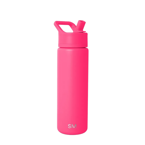 Simple Modern 22 oz Summit Water Bottle With Straw Lid #color_malibu-pink