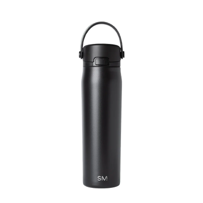 Simple Modern Mesa Sport Bottle with Covered Chug Lid 24 oz Midnight Black 