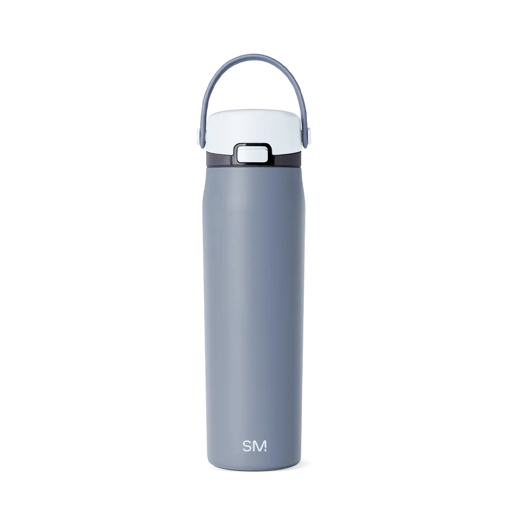 Simple Modern Mesa Sport Bottle with Covered Chug Lid 24 oz Coastal Fog 