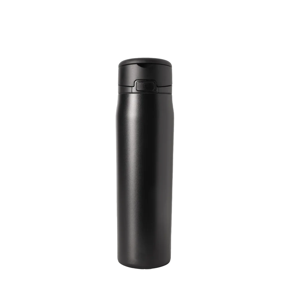 Simple Modern Mesa Loop Bottle with Covered Straw 24 oz Midnight Black 
