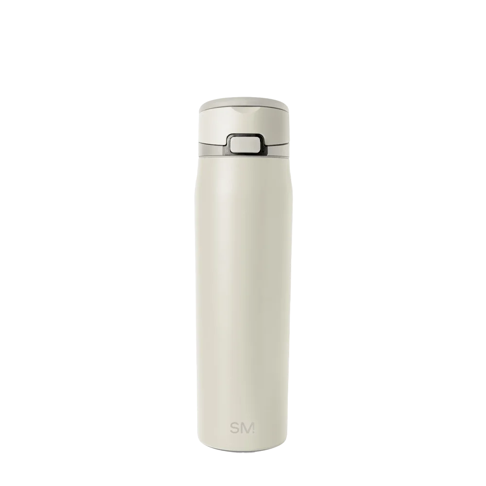 Simple Modern Mesa Loop Bottle with Covered Straw 24 oz Cashew 