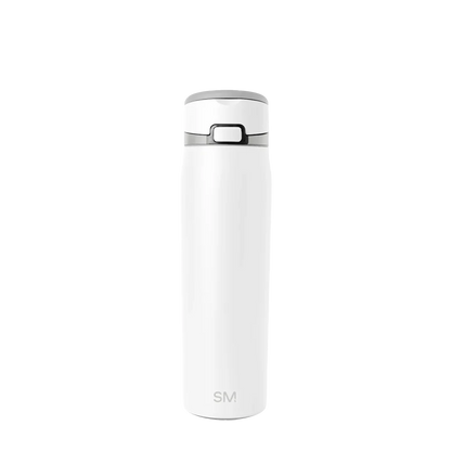 Simple Modern Mesa Loop Bottle with Covered Straw 24 oz Winter White Mix 