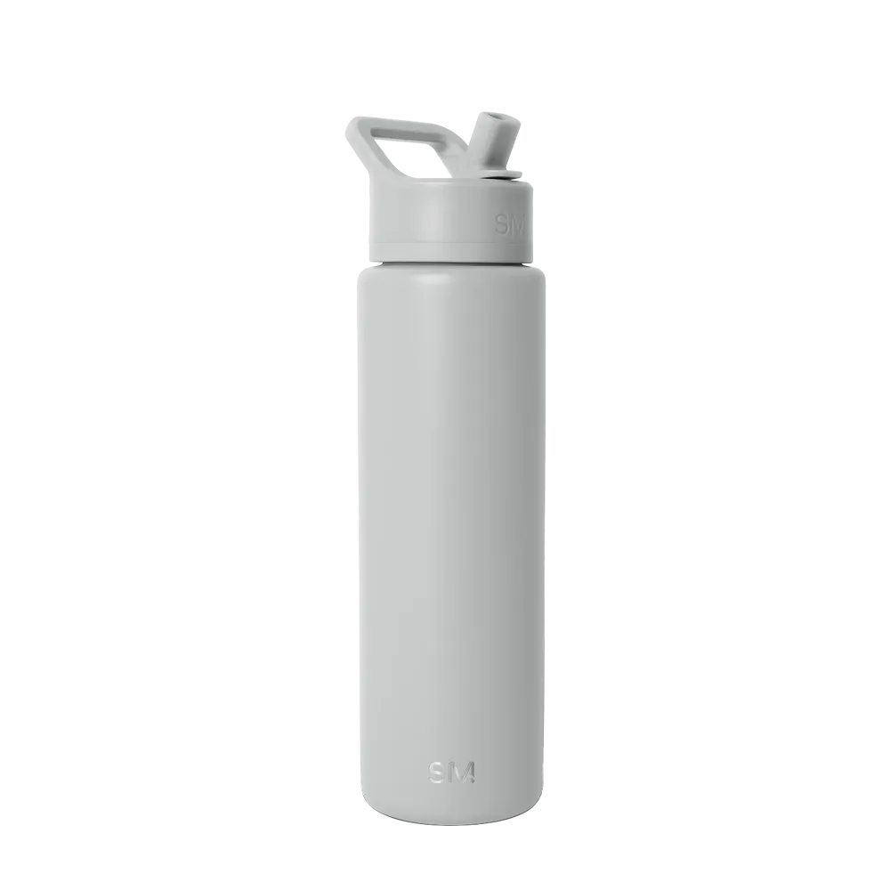 Simple Modern Summit Water Bottle With Straw Lid 30 oz Ice Gray 