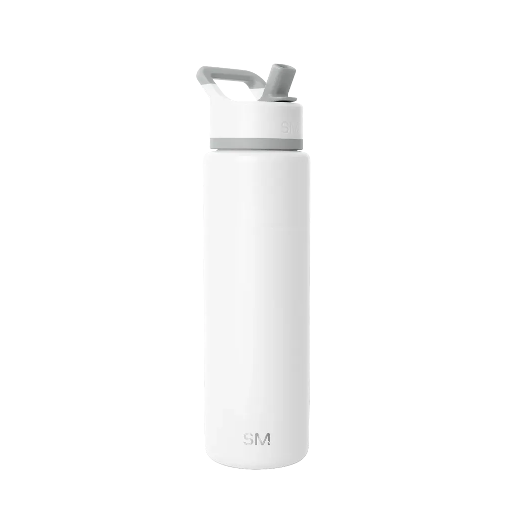 Simple Modern Summit Water Bottle With Straw Lid 30 oz Winter White 