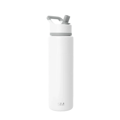 Simple Modern Summit Water Bottle With Straw Lid 30 oz Winter White 