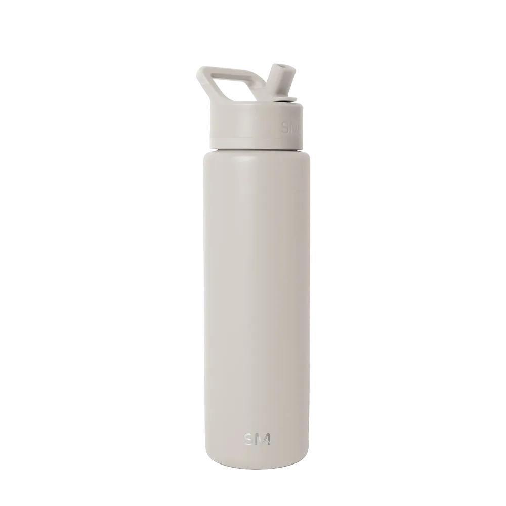 Simple Modern Summit Water Bottle With Straw Lid 30 oz Almond Birch 