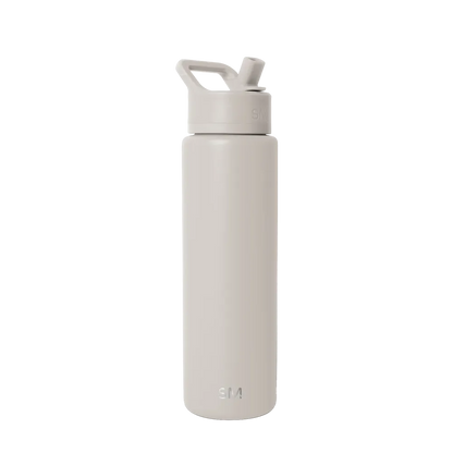 Simple Modern Summit Water Bottle With Straw Lid 30 oz Almond Birch 