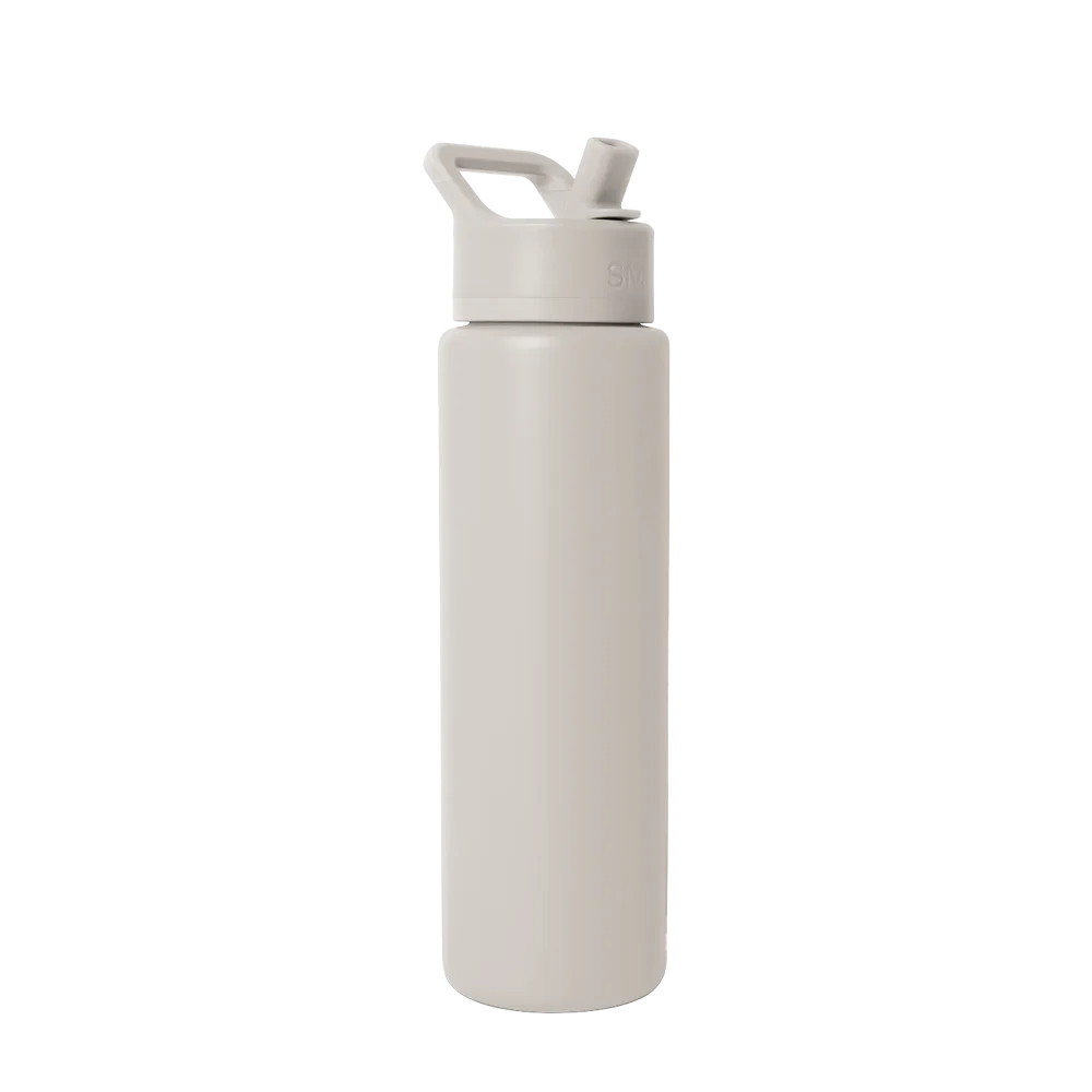 Simple Modern Summit Water Bottle With Straw Lid 30 oz Almond Birch 