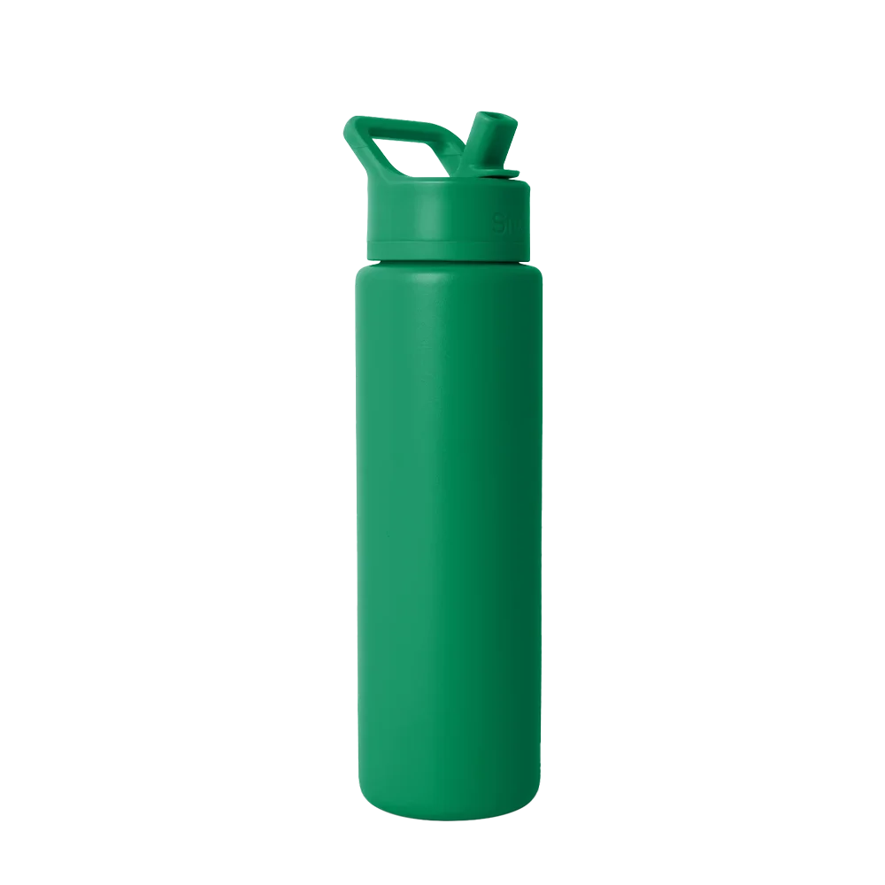 Simple Modern Summit Water Bottle With Straw Lid 30 oz Kelly Green 