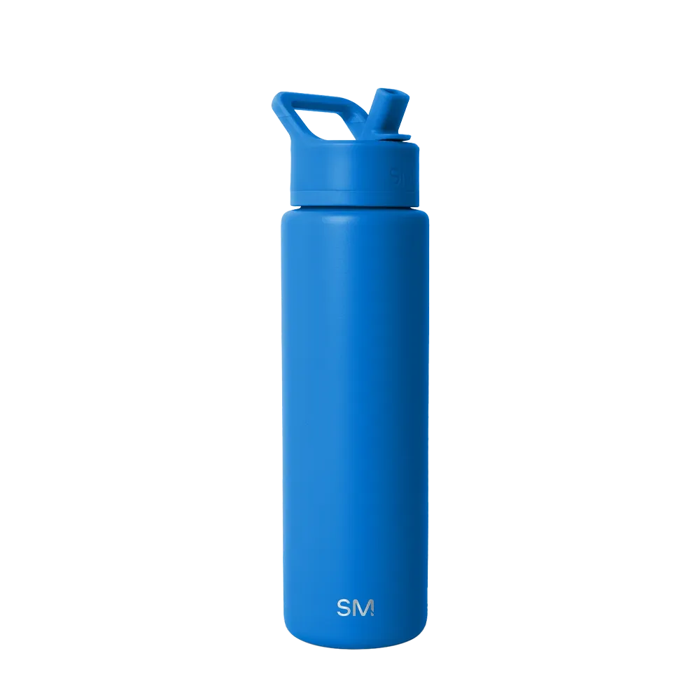 Simple Modern Summit Water Bottle With Straw Lid 30 oz Supersonic Blue 
