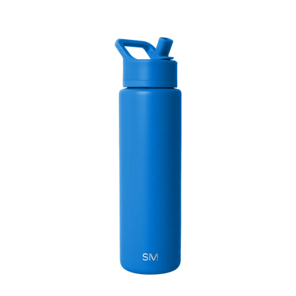 Simple Modern Summit Water Bottle With Straw Lid 30 oz Supersonic Blue 
