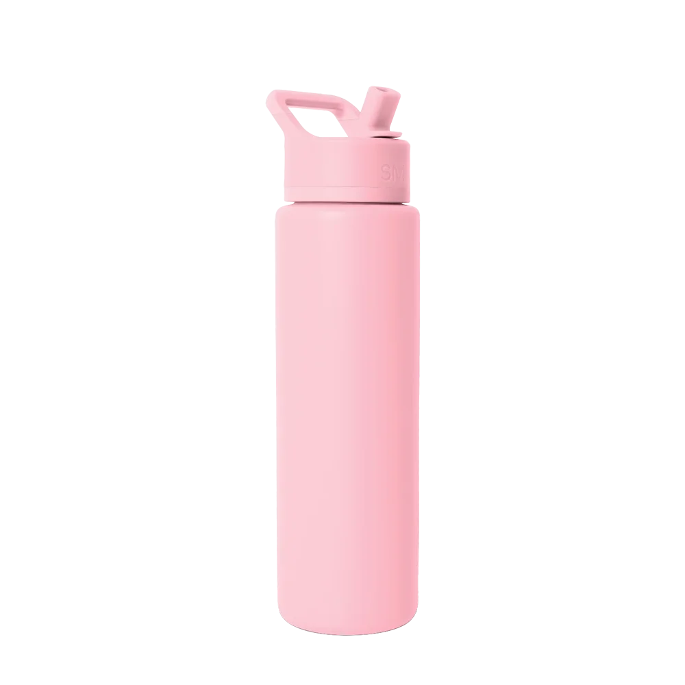 Simple Modern Summit Water Bottle With Straw Lid 30 oz Blush 