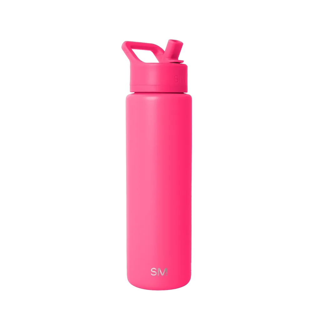 Simple Modern Summit Water Bottle With Straw Lid 30 oz Malibu Pink 