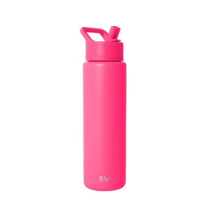 Simple Modern Summit Water Bottle With Straw Lid 30 oz Malibu Pink 