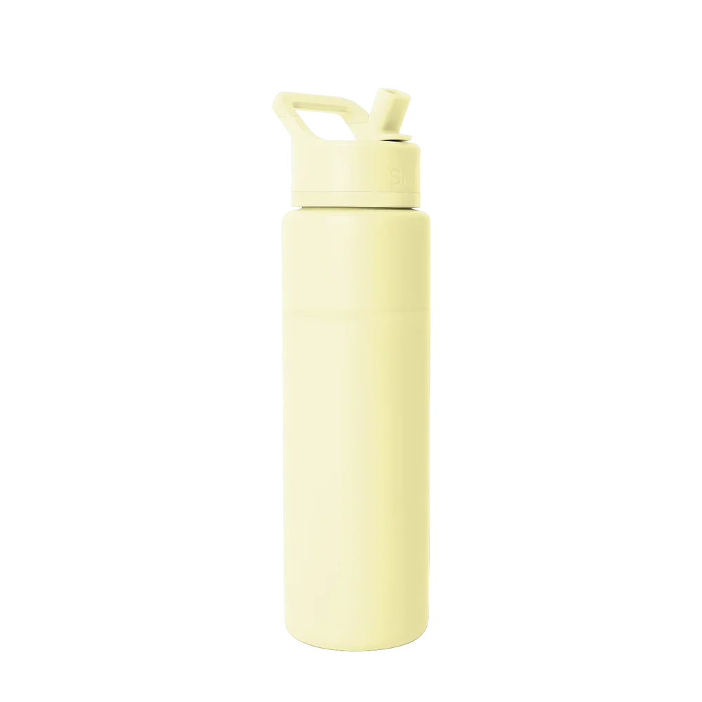 Simple Modern Summit Water Bottle With Straw Lid 30 oz Buttercup 