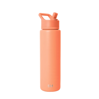 Simple Modern Summit Water Bottle With Straw Lid 30 oz Clementine 