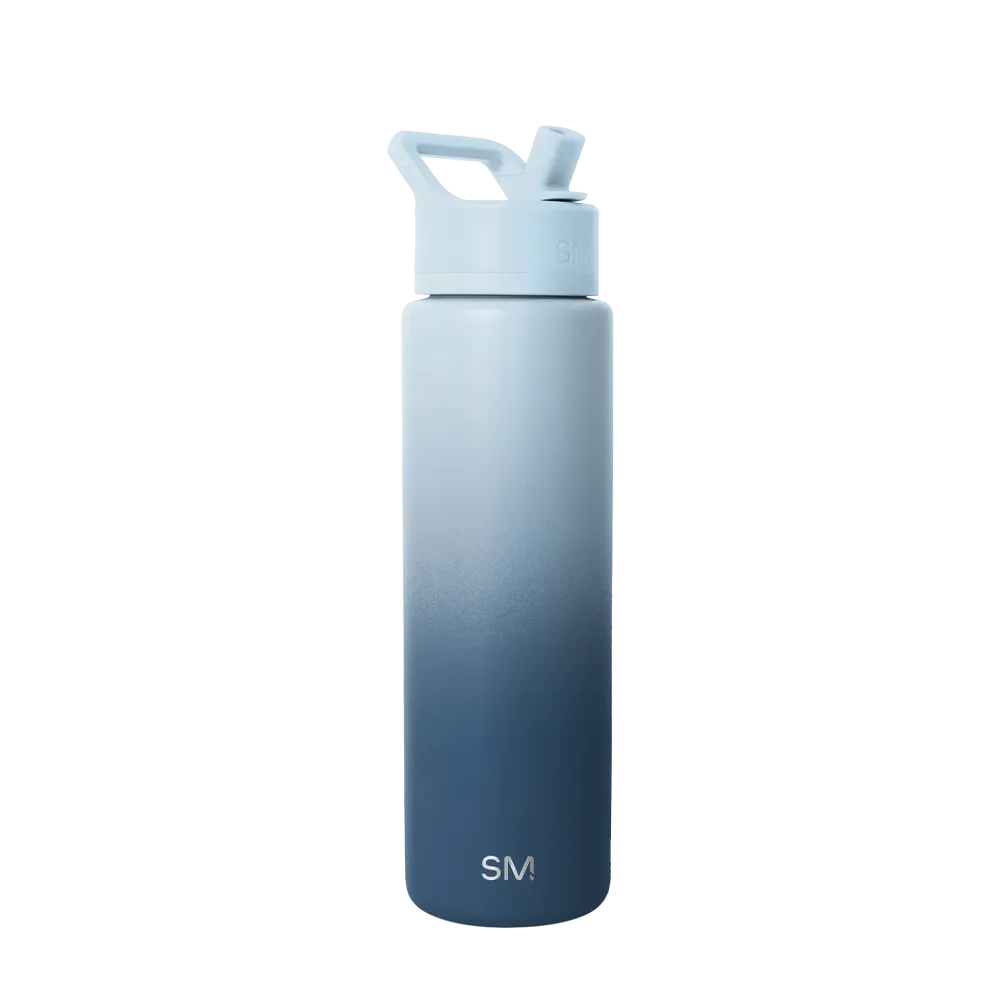 Simple Modern Summit Water Bottle With Straw Lid 30 oz Stormy Skies 
