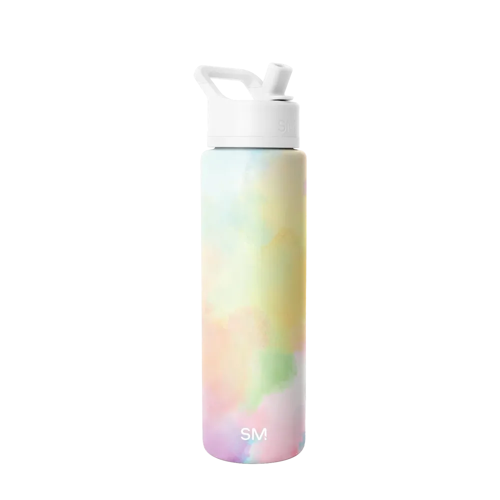 Simple Modern Summit Water Bottle With Straw Lid 30 oz Cotton Candy Tie Dye 