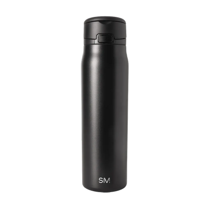 Simple Modern Mesa Loop Bottle with Covered Straw 30 oz Midnight Black 