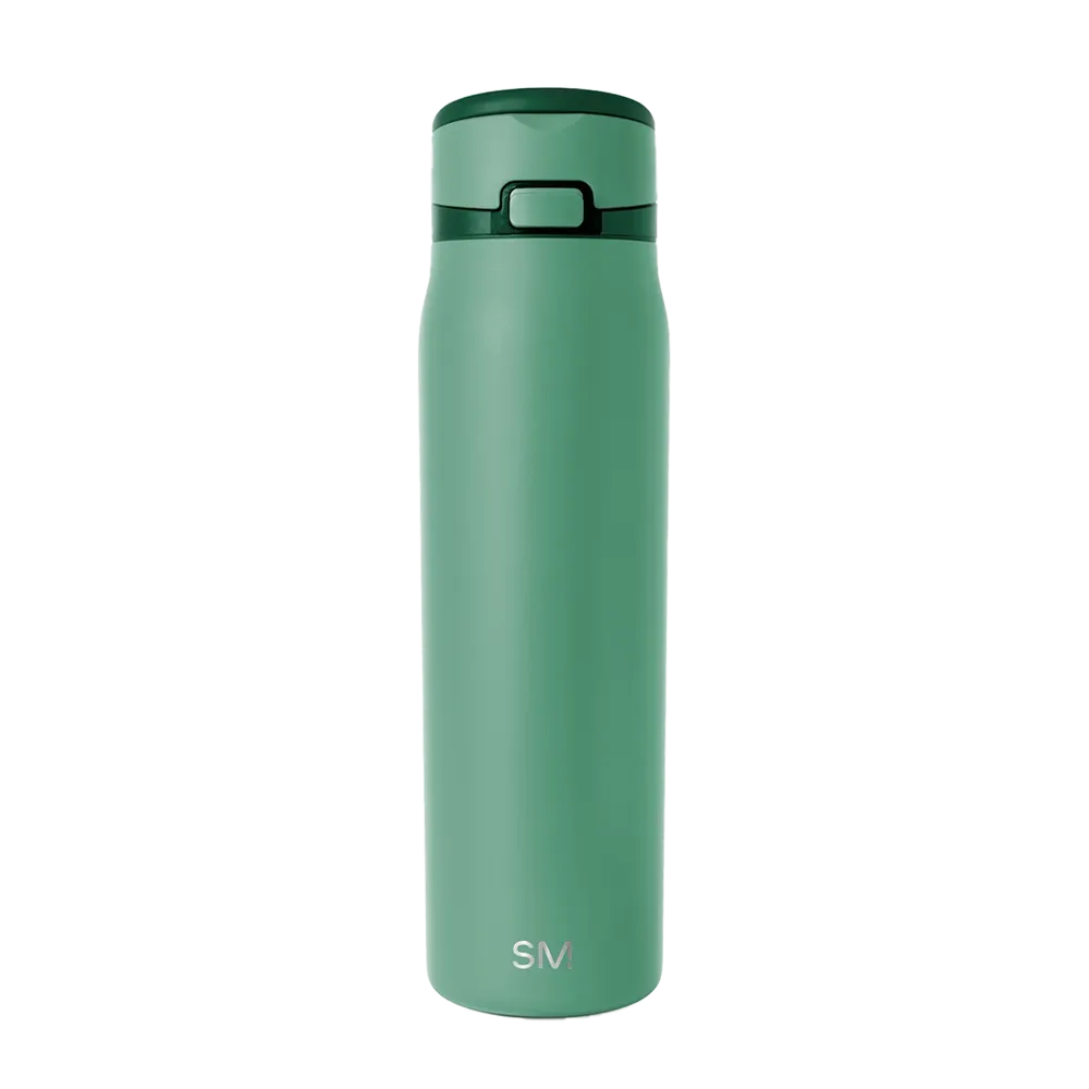 Simple Modern Mesa Loop Bottle with Covered Straw 30 oz Basil 