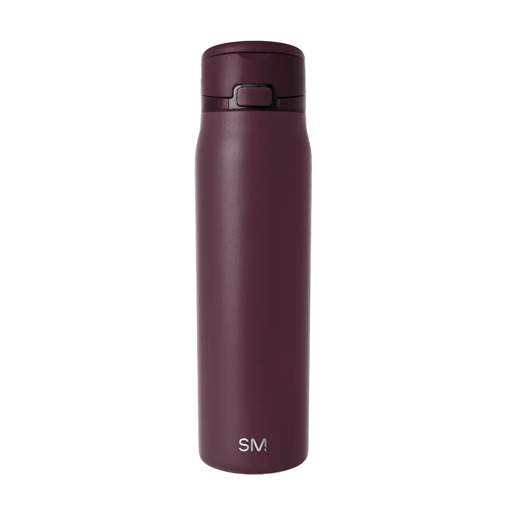 Simple Modern Mesa Loop Bottle with Covered Straw 30 oz Cherry Wine 
