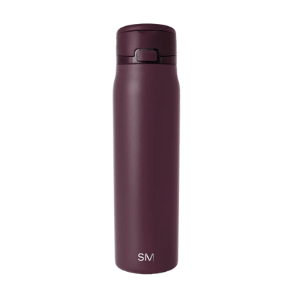 Simple Modern Mesa Loop Bottle with Covered Straw 30 oz Cherry Wine 