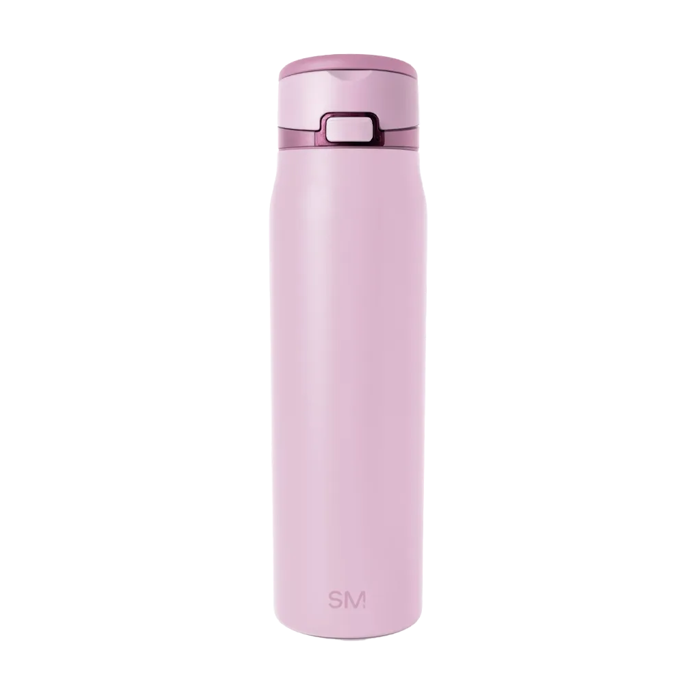Simple Modern Mesa Loop Bottle with Covered Straw 30 oz Pink Champagne 