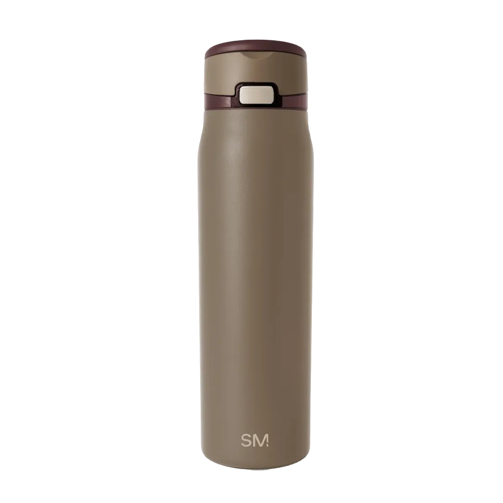 Simple Modern Mesa Loop Bottle with Covered Straw 30 oz Hazelnut Mix 
