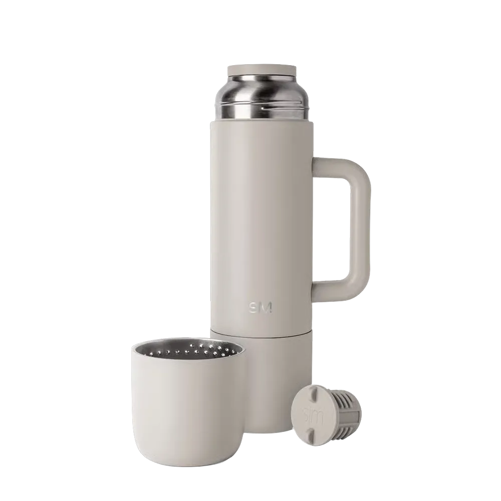 Simple Modern Roam Bottle 36 oz Almond Birch 