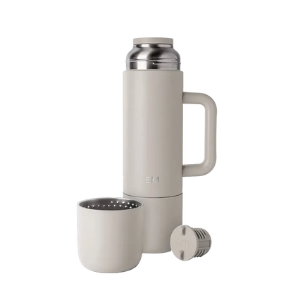 Simple Modern Roam Bottle 36 oz Almond Birch 