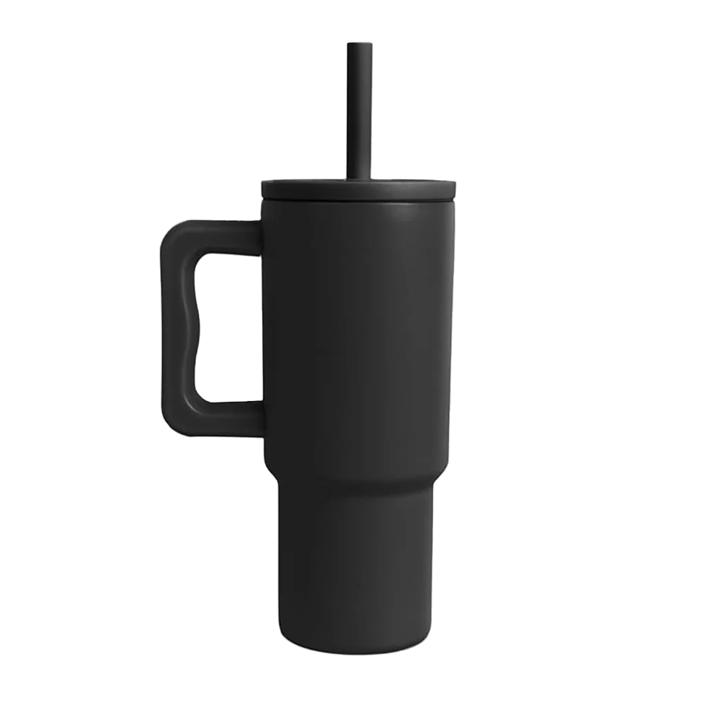 Simple Modern Trek Kids Tumbler with Silicone Straw 24 oz Midnight Black 